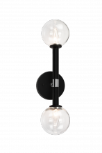 Matteo Lighting W75302BKCL - Stellar Black Wall Sconce