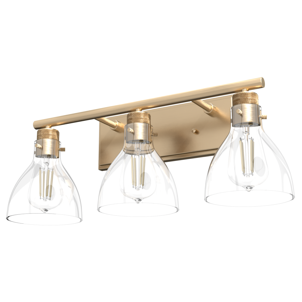 Van Nuys 3 Light Vanity Alt Gold 407UJJV Sunbelt Lighting