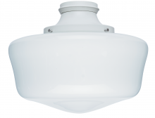 Hunter 99164 - Hunter Original® Damp-Rated Traditional Globe Light Kit, White