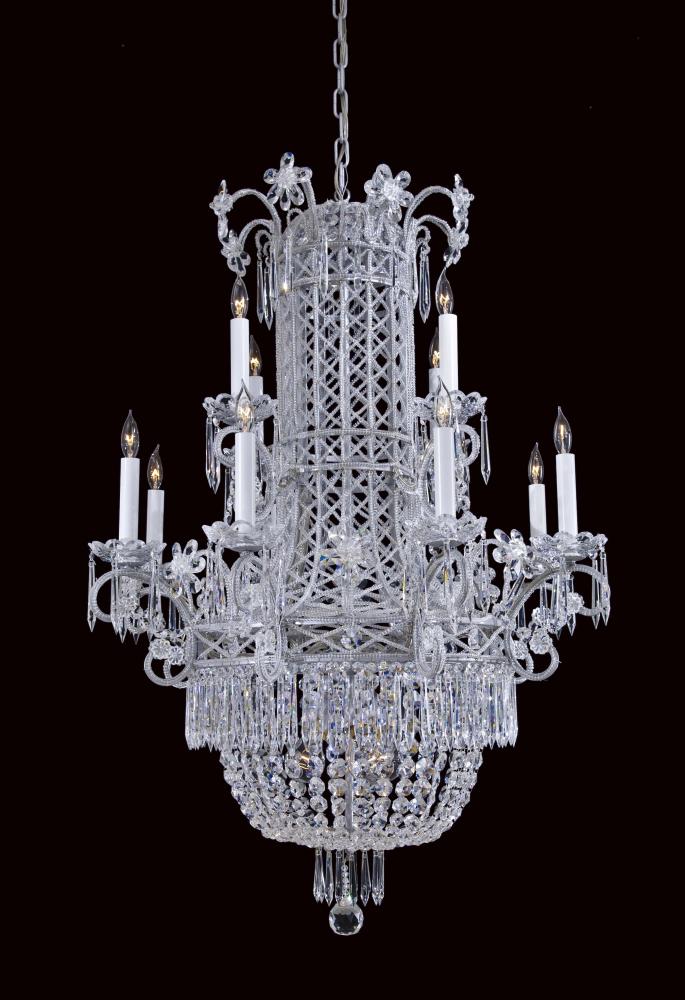 VINTAGE - 12 LIGHT CHANDELIER