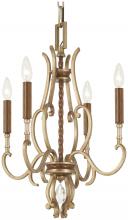 Minka Metropolitan N6554-690 - MAGNOLIA MANOR - 4 LIGHT CHANDELIER