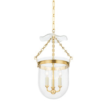 Hudson Valley MDS1601-AGB - 3 LIGHT LANTERN