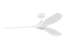 Visual Comfort & Co. Fan Collection 3CLNCSM60RZW - Collins 60" Smart Indoor/Outdoor Coastal White Ceiling Fan with Remote Control and Reversible Mo