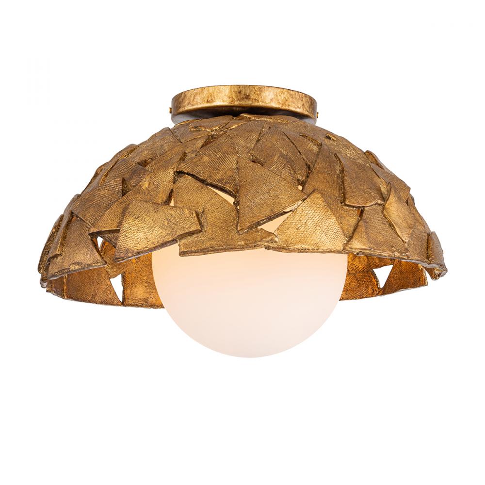 The Mosaic Luxe 15" in Textured Gold