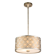 Lucas McKearn GN/LEMURIA/P/M - Lemuria Medium 2-Light Pendant/semi flush in Warm Distressed Gold