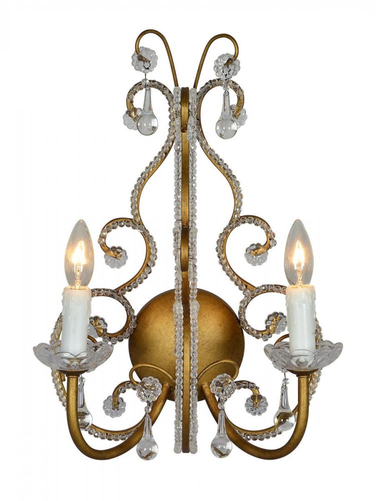 Fitzjohn Beaded Crystal Sconce