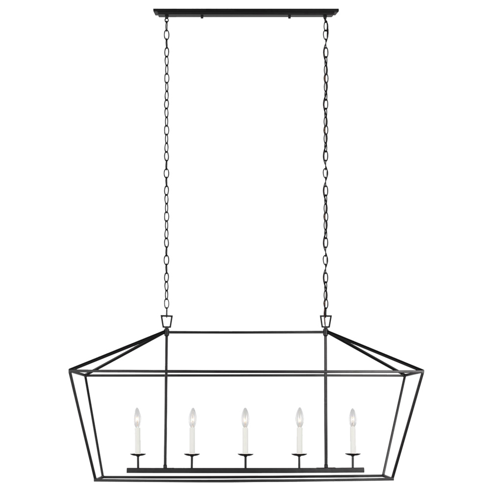 Dianna Five Light Medium Linear Chandelier