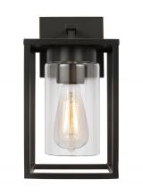Visual Comfort & Co. Studio Collection 8531101EN7-71 - Vado transitional 1-light LED outdoor exterior small wall lantern sconce in antique bronze finish wi