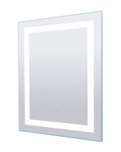Canarm LM101A2331D - LED Sq. Mirror, 23.6inch W x 31.5inch H, On off Touch Button, 43W, 3000K, 80 CRI