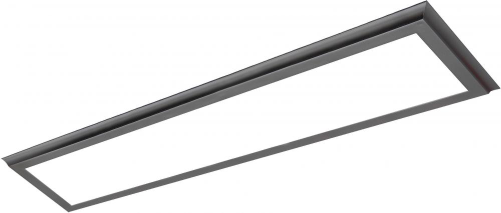 Blink Plus Profile - 45W- 12" x 48" Surface Mount LED - 3000K - Gun Metal Finish - 100-277V