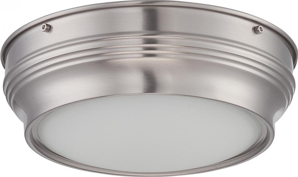 Lark - LED Flush Fixture with Satin White Glass
