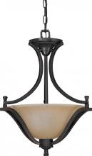 Nuvo 60/1737 - 2-Light Small Hanging Pendant Light Fixture in Mountain Lodge Finish with Toasted Honey Glass