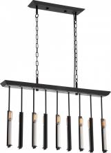 Nuvo 60/5389 - 9-Light Island Pendant in Textured Black and Antique Nickel Finish