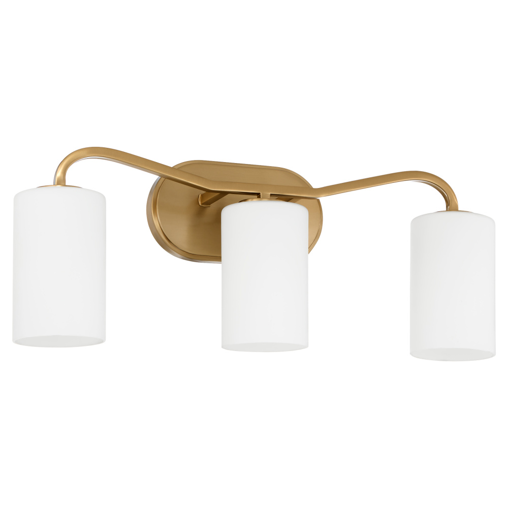 RUTHERFORD 3 LIGHT VANITY - BRUSHED BRASS