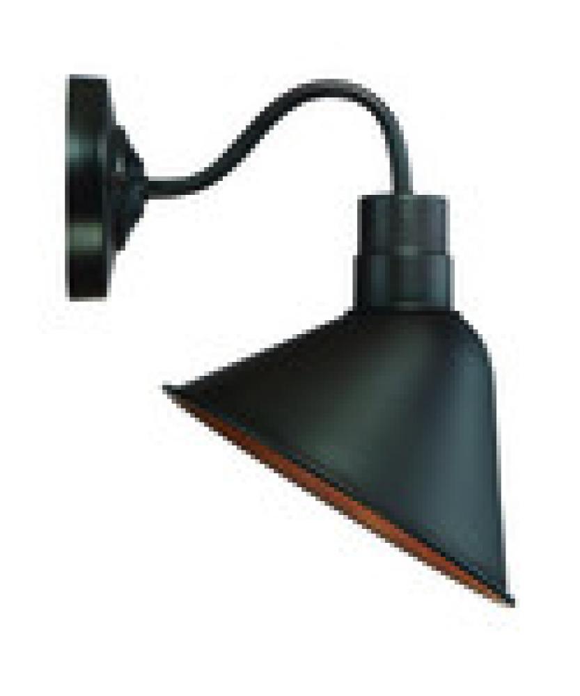 1-Light Outdoor Wall Lantern in Oil Rubbed Bronze