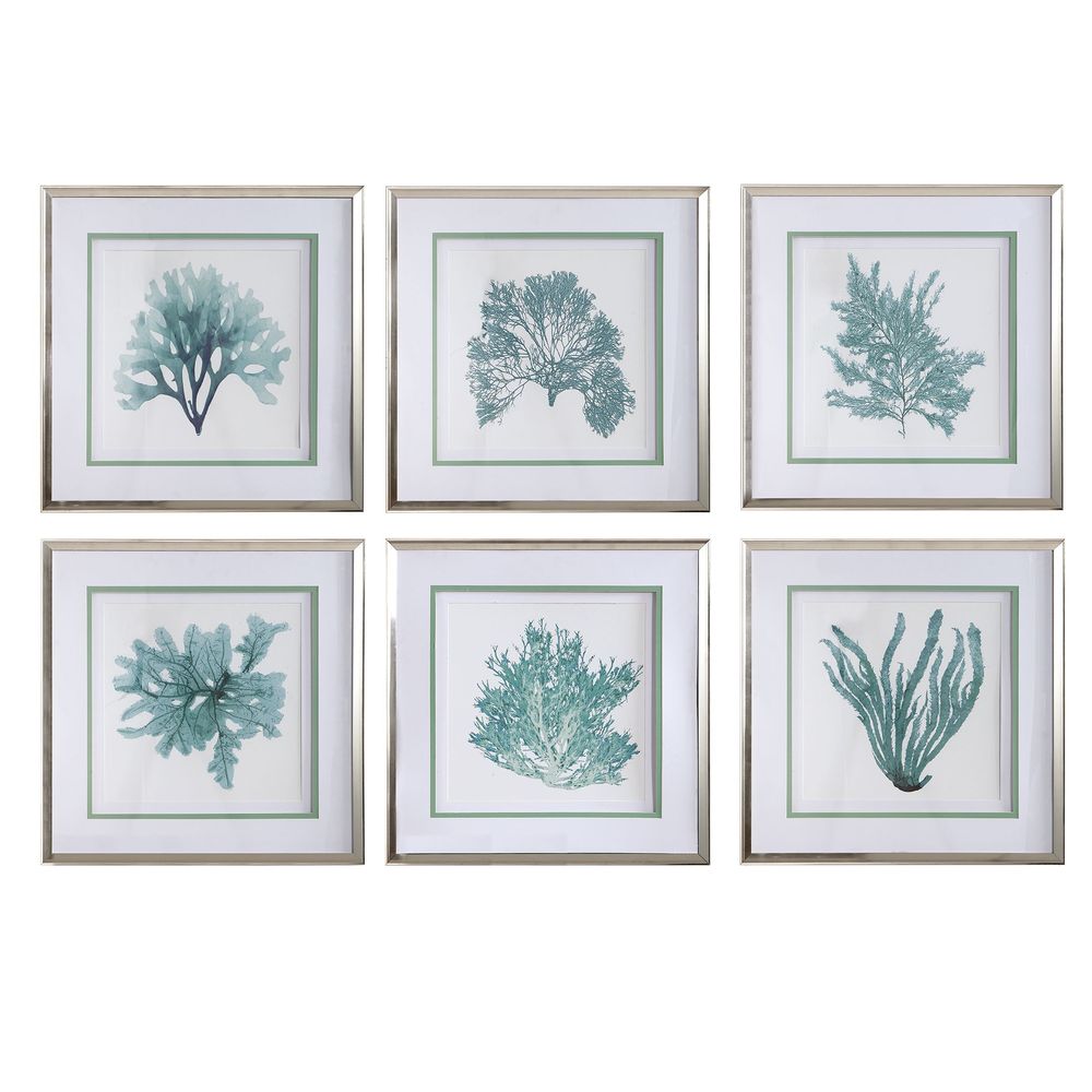 Uttermost Coral Reef Framed Prints, Set/6