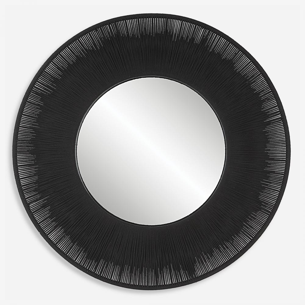 Uttermost Sailor's Knot Black Round Mirror