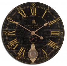 Uttermost 06030 - Uttermost Bond Street 30" Black Wall Clock