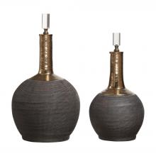 Uttermost 18923 - Uttermost Arnav Matte Black Bottles, S/2