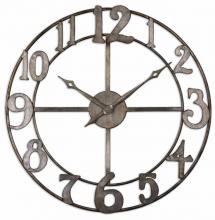 Uttermost 06681 - Uttermost Delevan 32" Metal Wall Clock