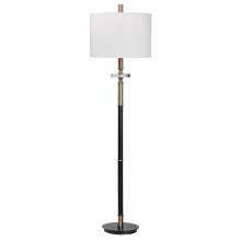 Uttermost 28196-1 - Uttermost Maud Aged Black Floor Lamp