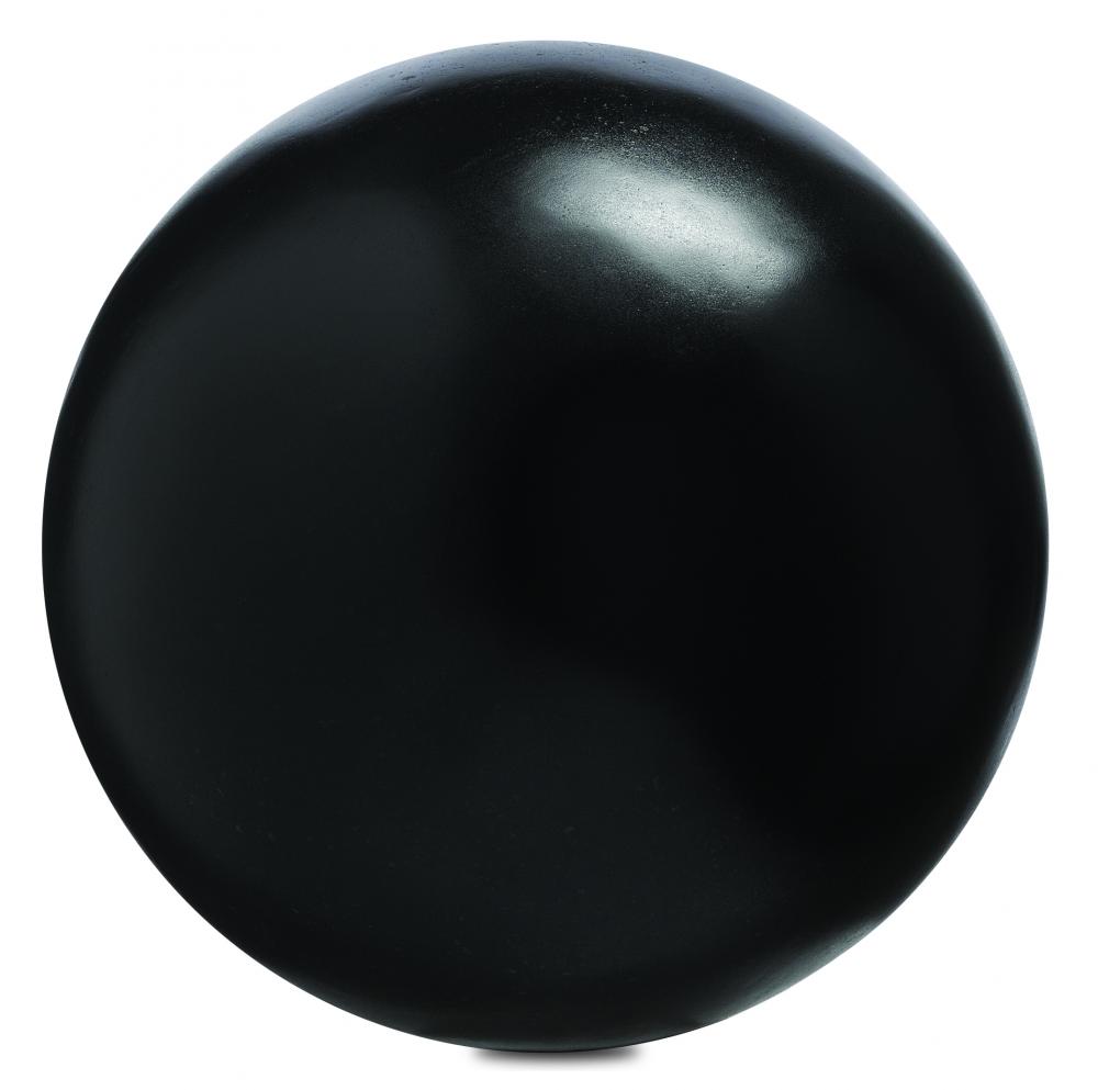 Black Large Concrete Ball